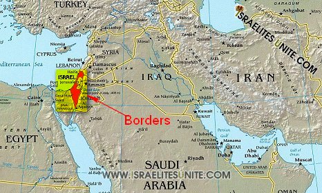 The Promise Land, the Most High God of Israel Borders