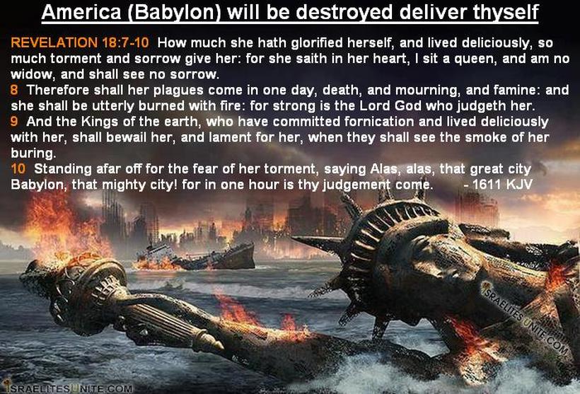 America aka Babylon destroyed